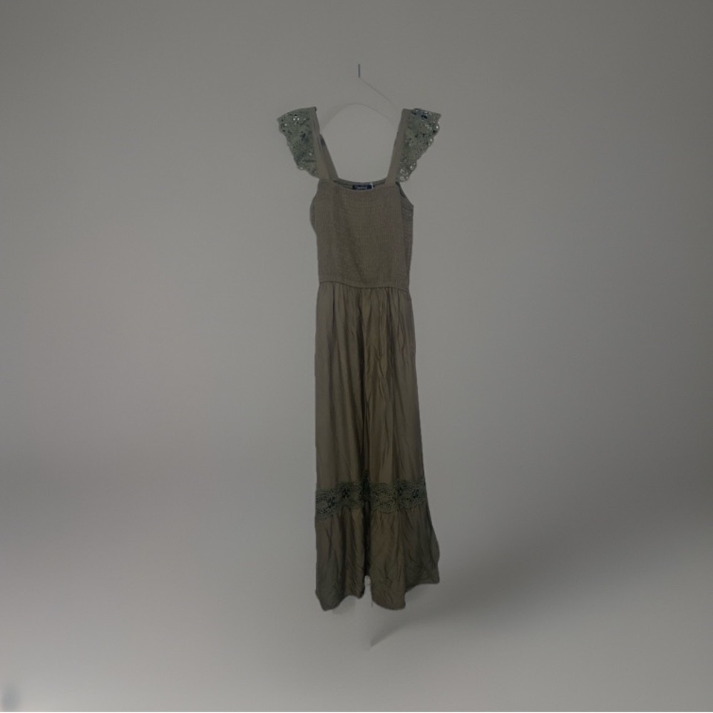 Women’s Long Maxi Dress, New, Olive Green Large